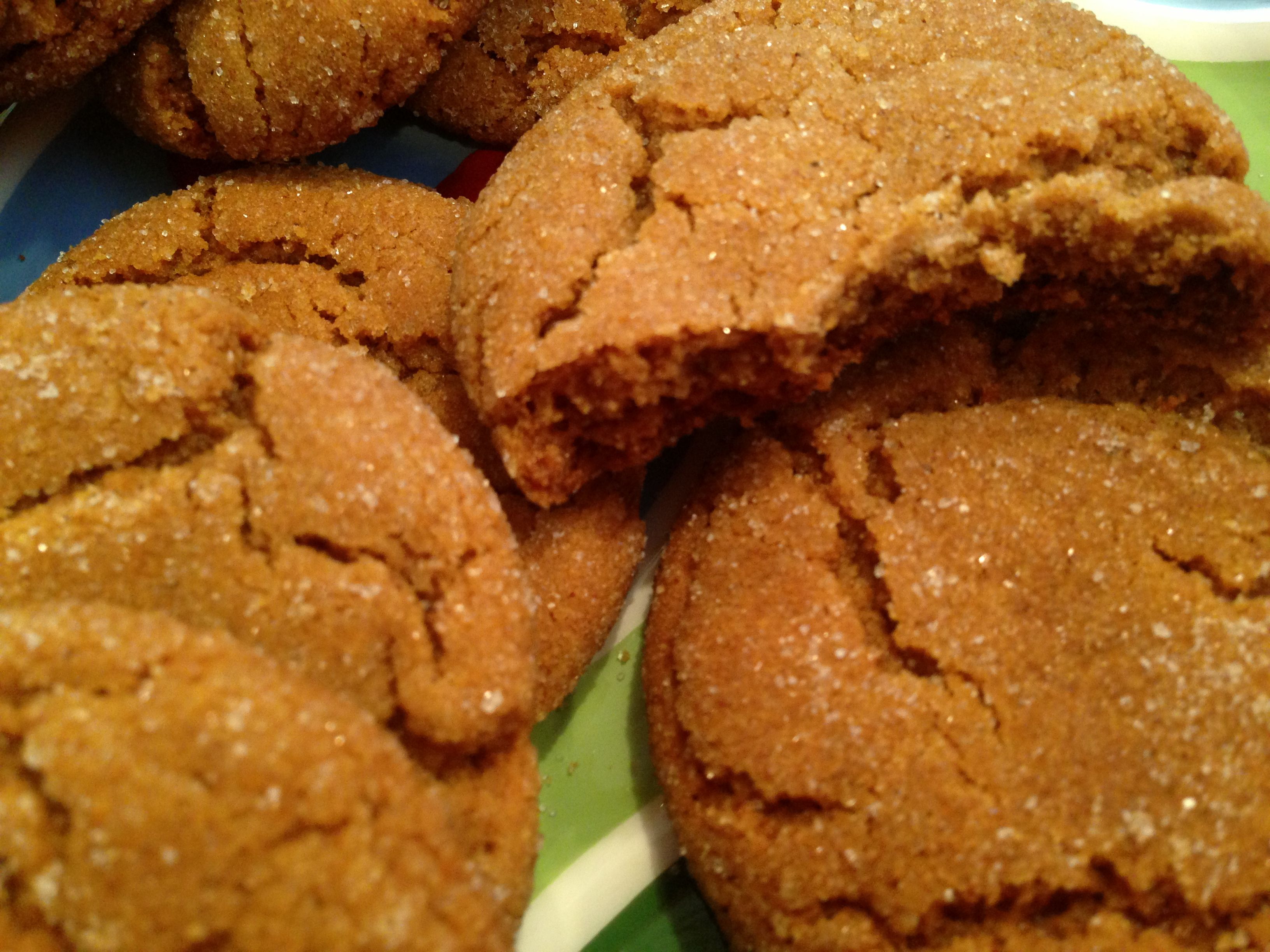 Cracked Top Ginger Cookies