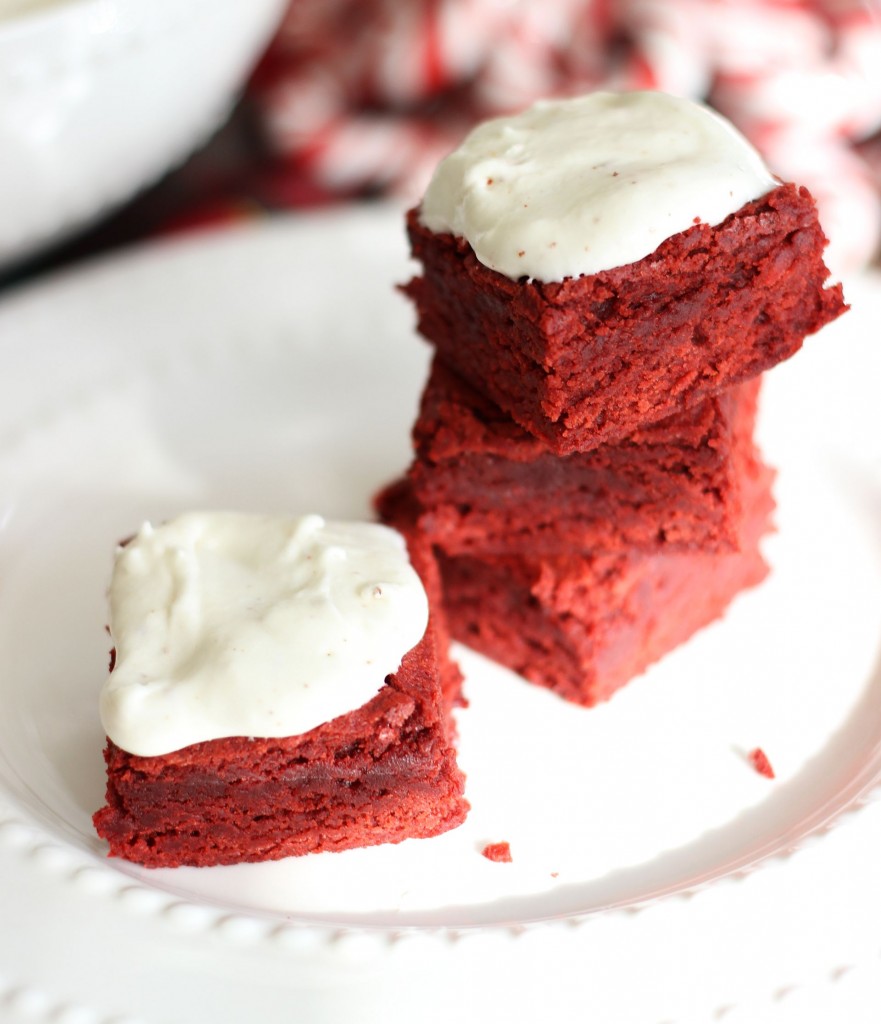 brown butter red velvet brownies with brown butter marshmallow frosting 13