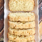 Brown Butter Coconut Rum Pound Cake with Pineapple Sauce