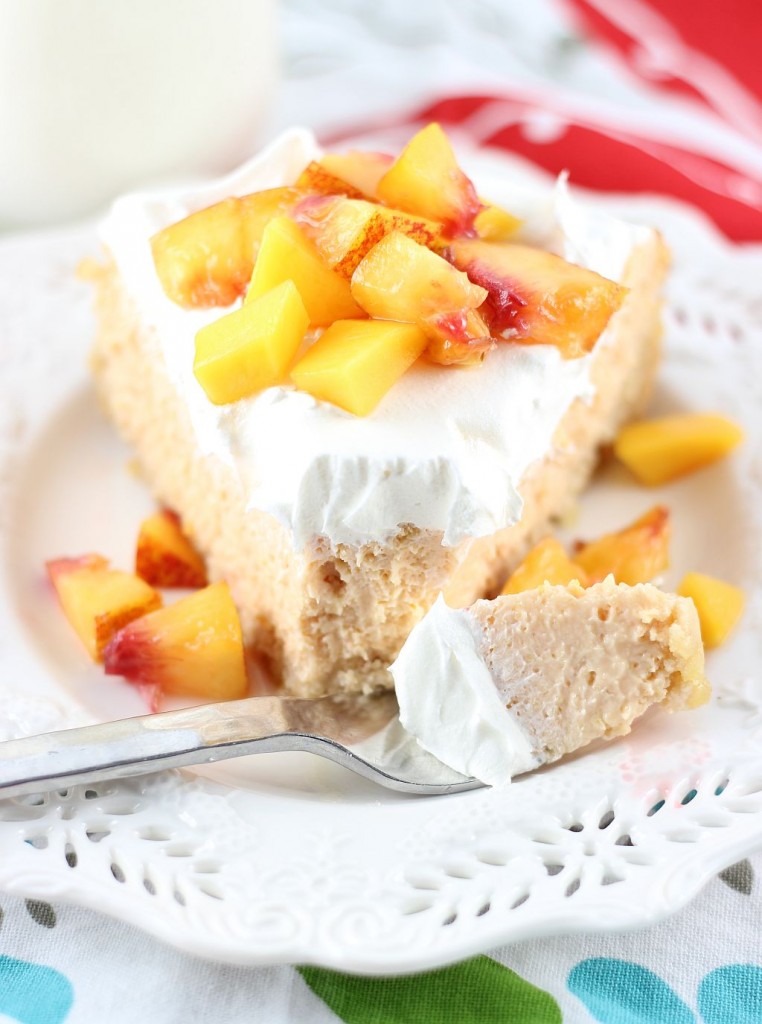 mango peach cheesecake with macadamia shortbread crust 22