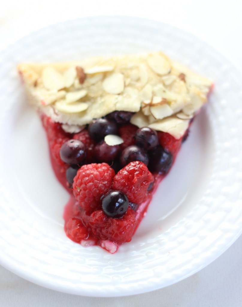 blueberry raspberry almond galette 14