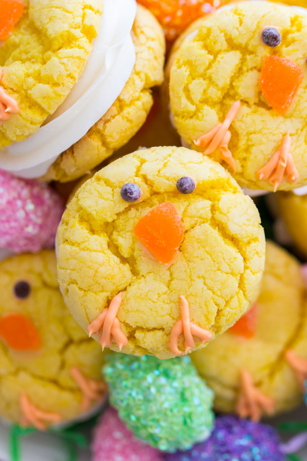 Easter Chick Cookies - The Gold Lining Girl