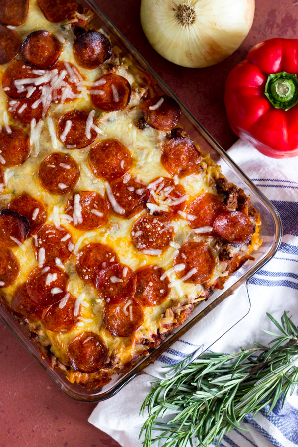 Pepperoni Pizza Pasta Casserole – Dan330