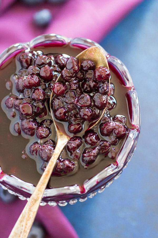 Simple & Easy Blueberry Compote Recipe image thegoldlininggirl.com 17