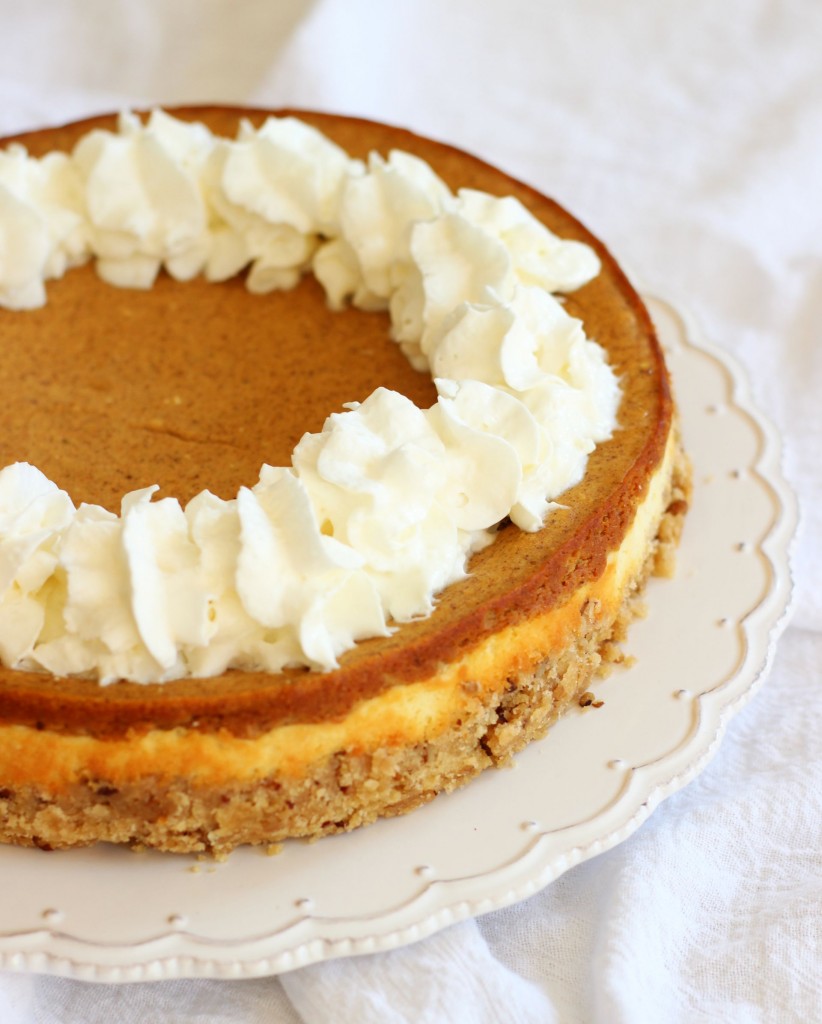 double layer pumpkin cheesecake spice with shortbread pecan crust 1 (6)