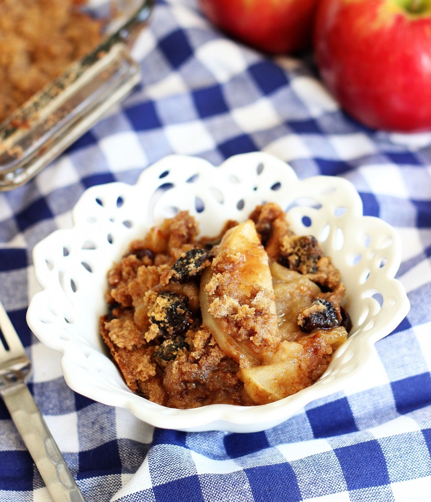 granny smith apple crisp with tart sour cherries 4