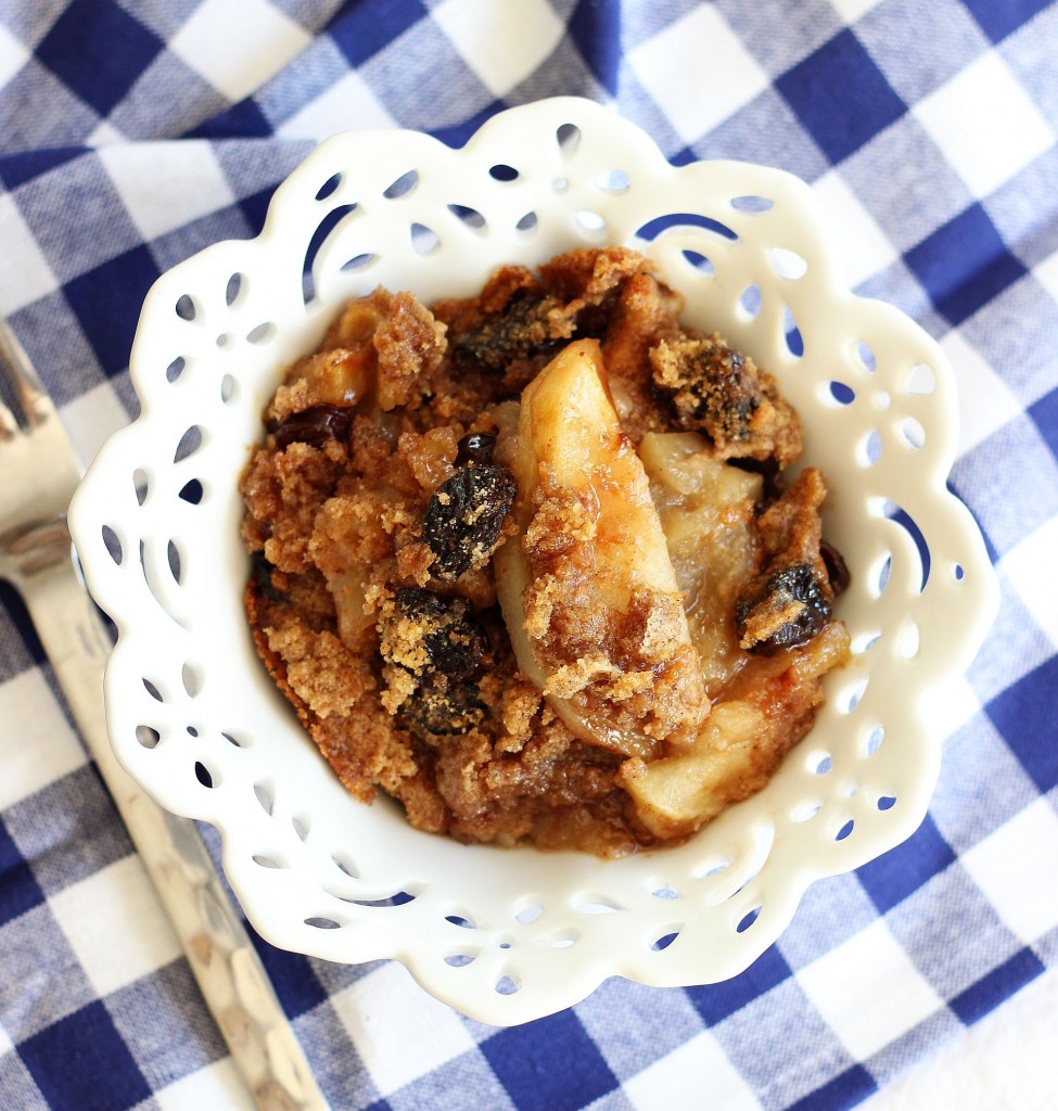 granny smith apple crisp with tart sour cherries 6