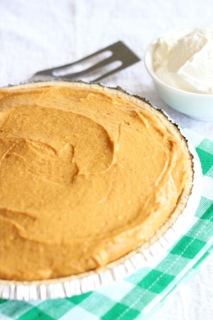 no bake double layer pumpkin pie with shortbread crust 1 (6)