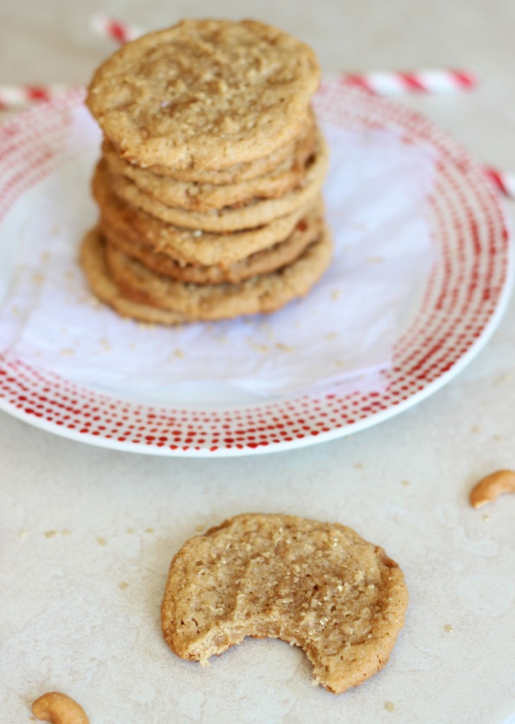 chewy cashew butter toffee cookies 4