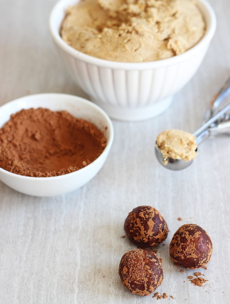 healthy chocolate peanut butter protein balls 2