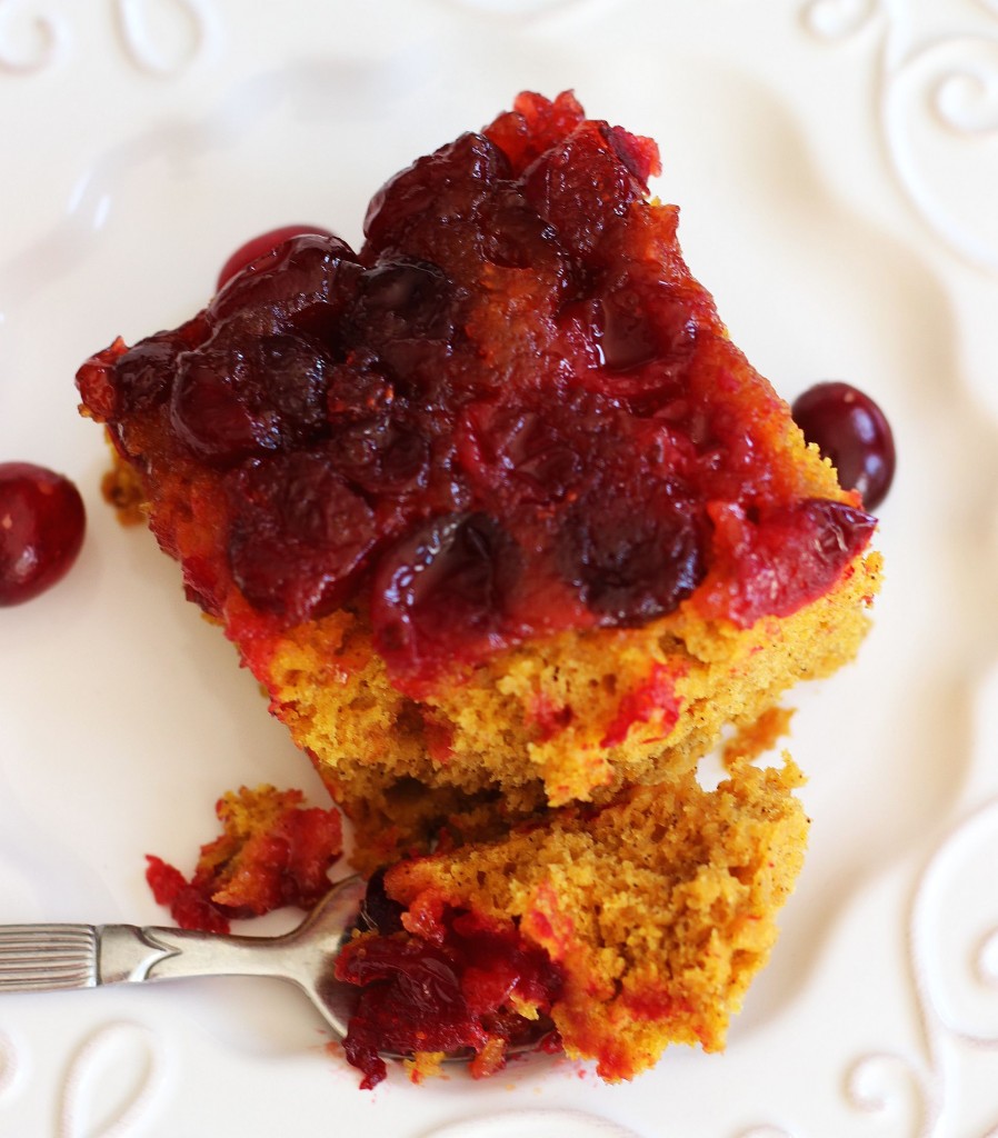 pumpkin cranberry upside down cake 18