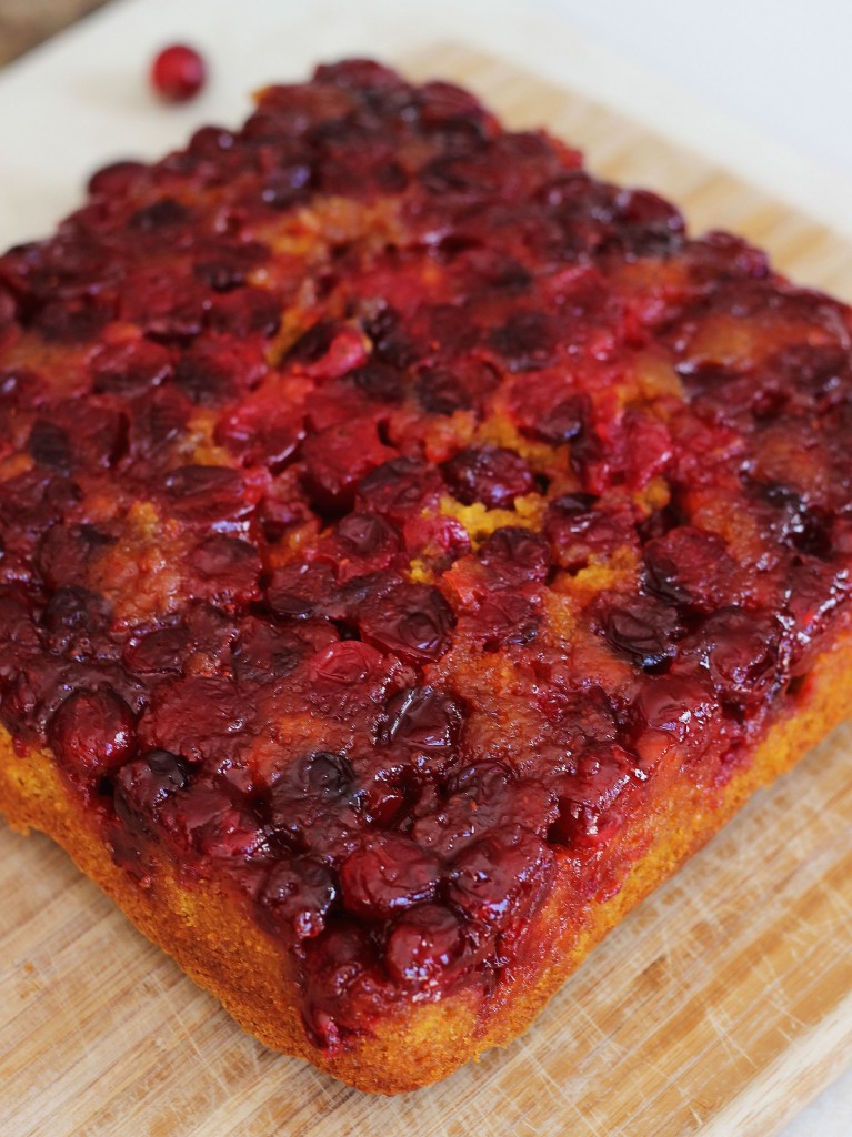 pumpkin cranberry upside down cake 3