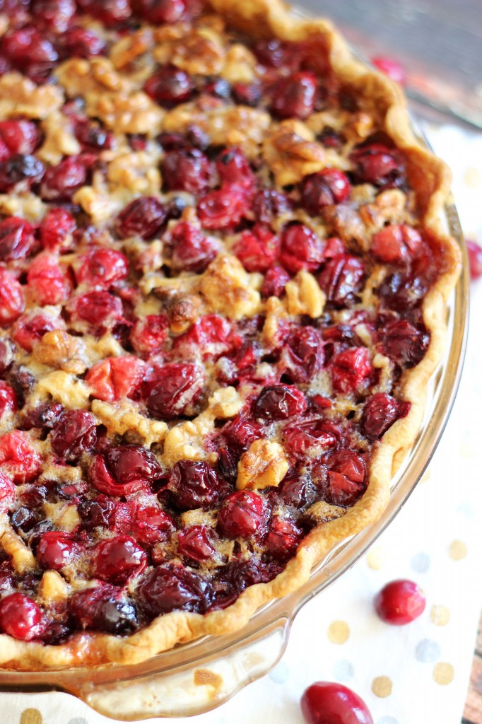 Cranberry Pomegranate Walnut Pie Recipe 