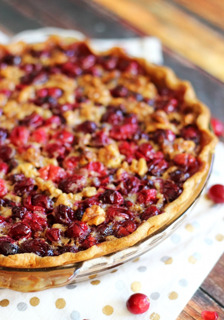 Cranberry Pomegranate Walnut Pie