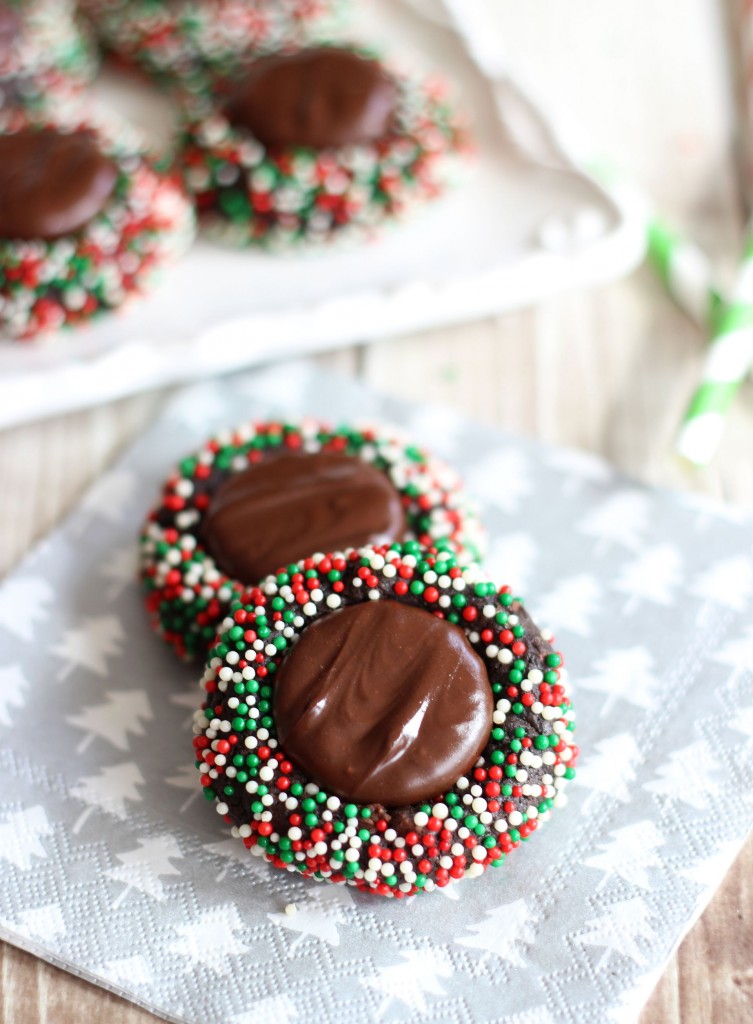 dark chocolate peppermint patty thumbprints 10