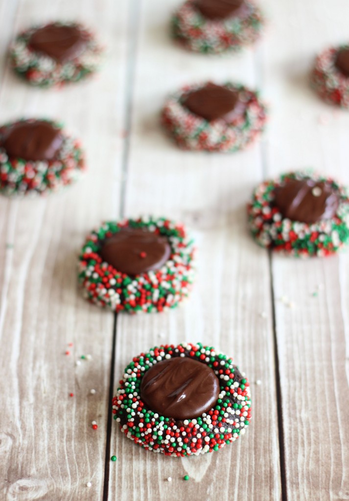 dark chocolate peppermint patty thumbprints 14