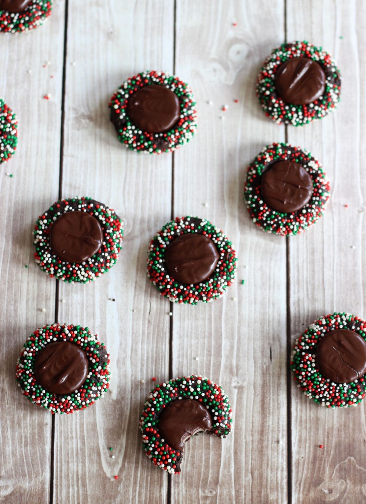 dark chocolate peppermint patty thumbprints 18