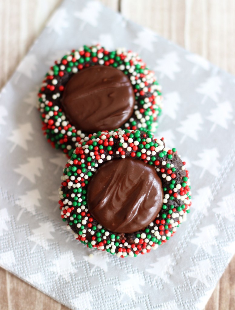 dark chocolate peppermint patty thumbprints 6