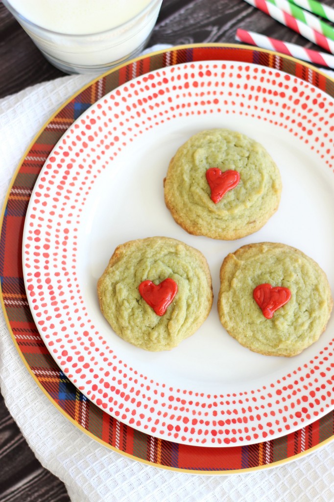 pistachio pudding grinch cookies 6