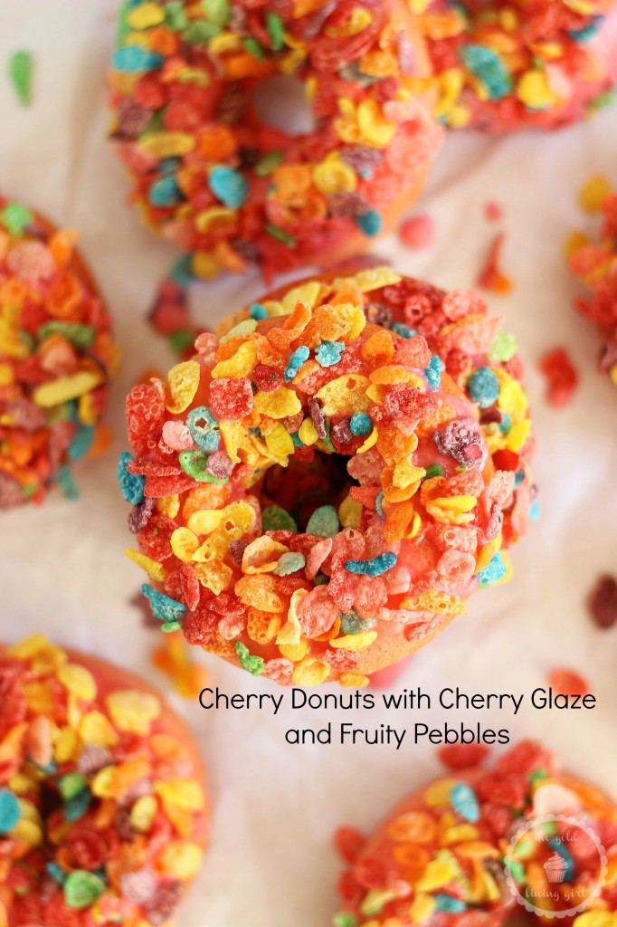 cherry donuts with cherry glaze and fruit pebble topping 21 pin