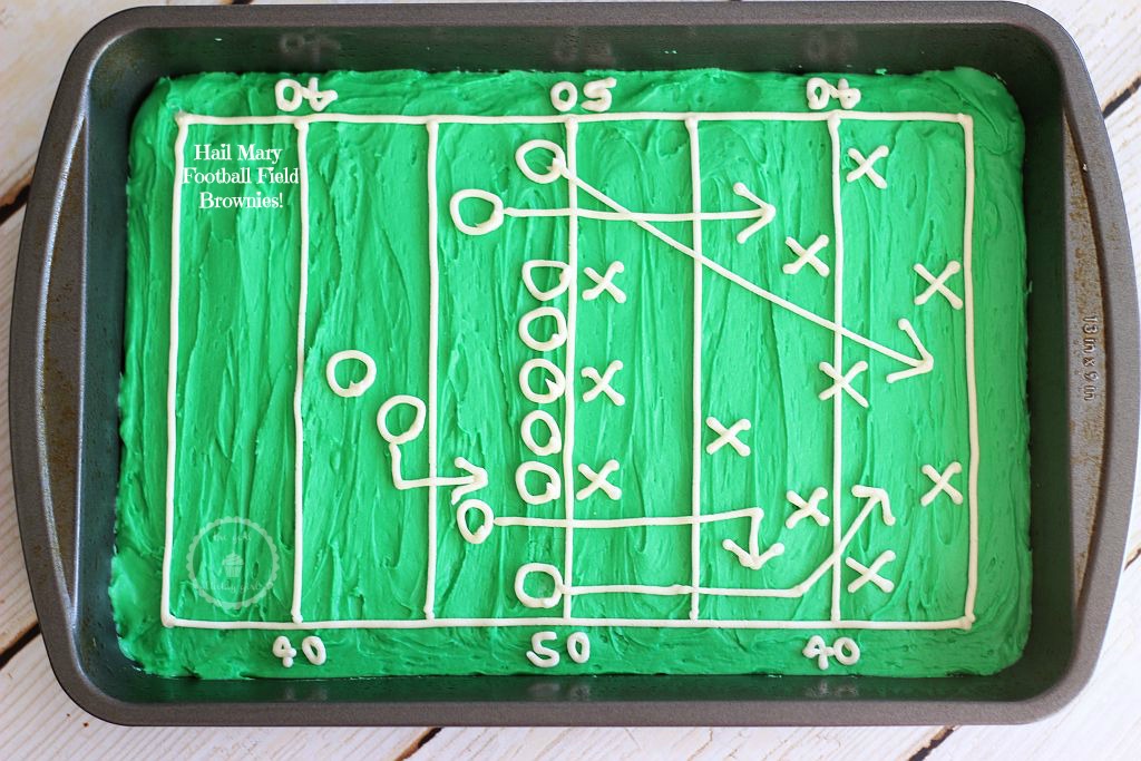 hail mary football field decorated brownies 8 pin