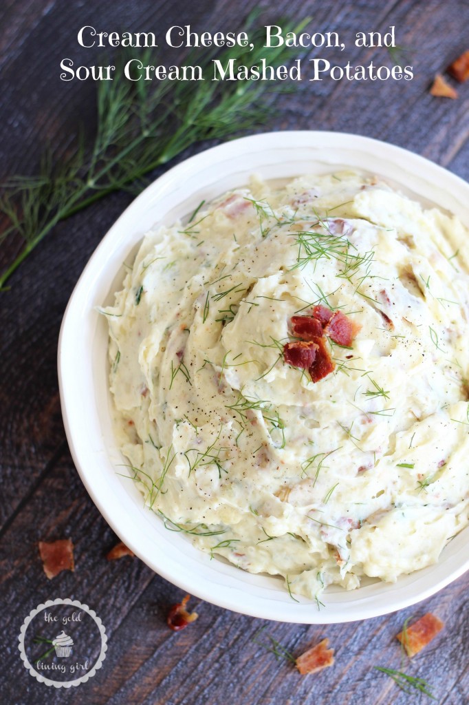 mashed potatoes with bacon dill sour cream and cream cheese 1 pin