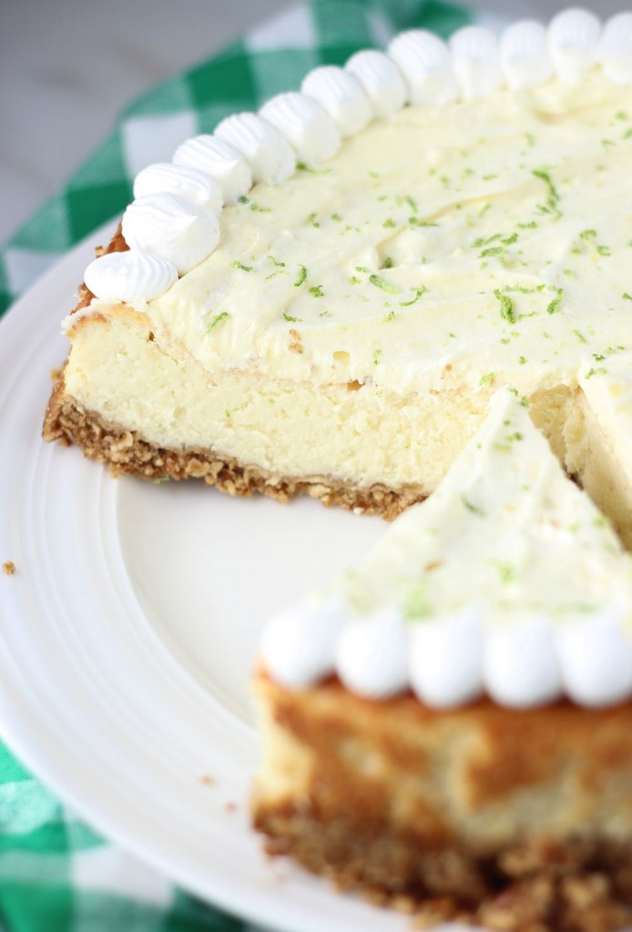 key lime cheesecake with pretzel crust 17