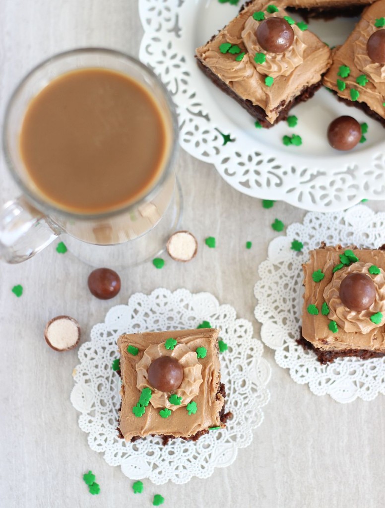 Malted Bailey's Irish Cream Brownies