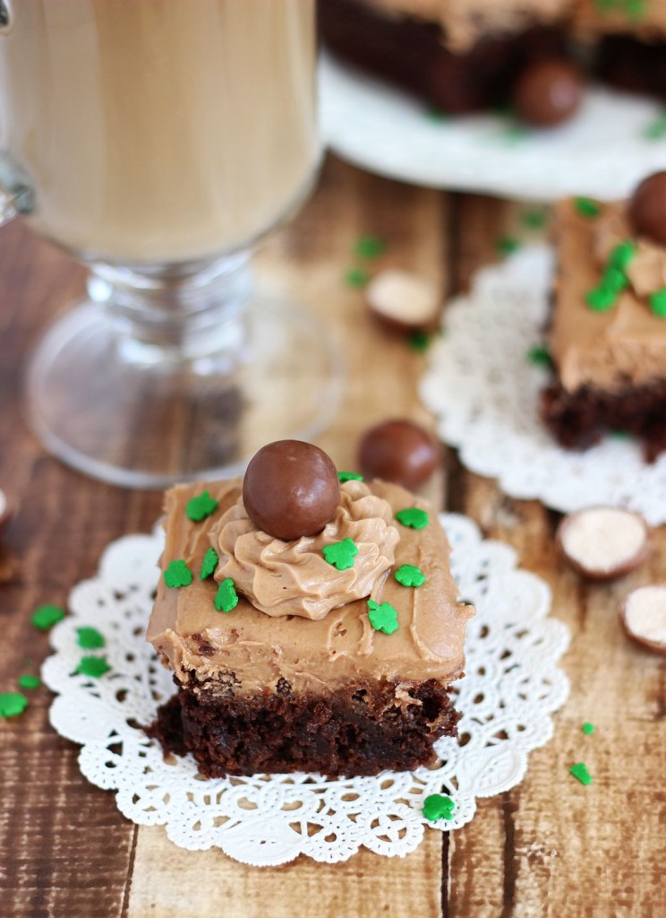 malted bailey's irish cream brownies 24