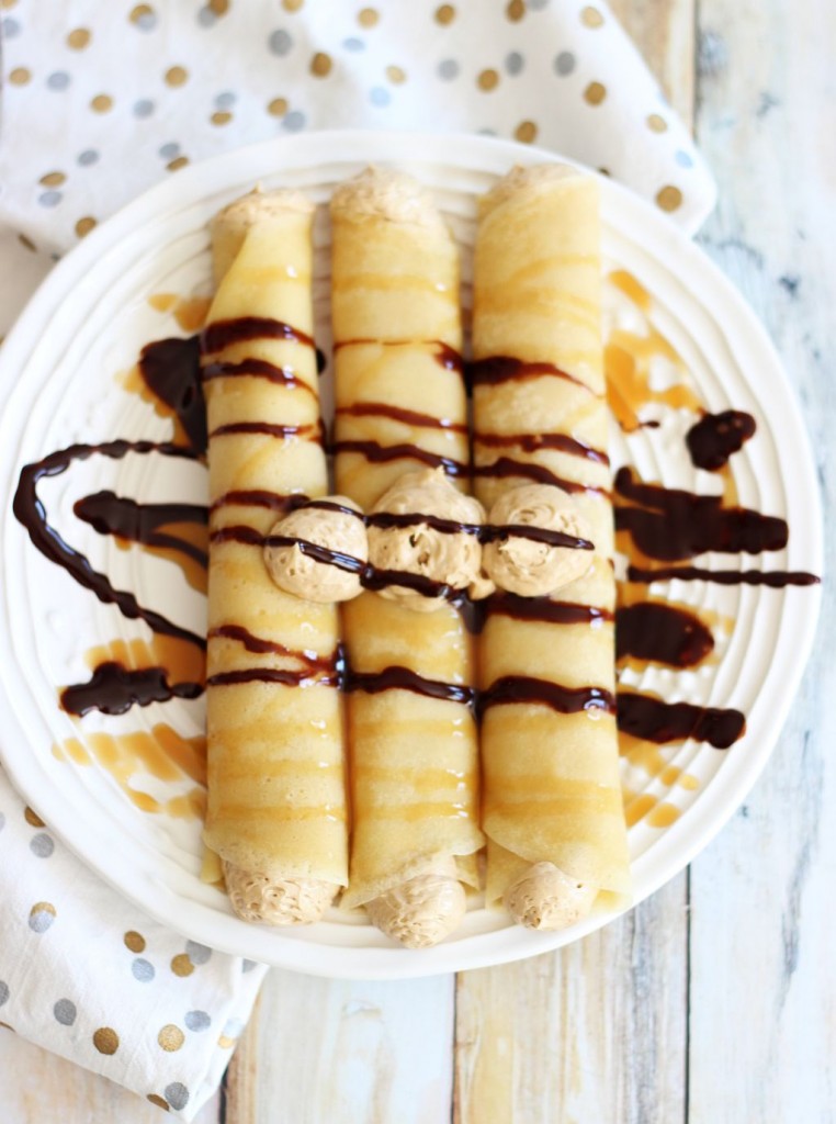 salted caramel crepes with biscoff cheesecake and caramel sauce 2