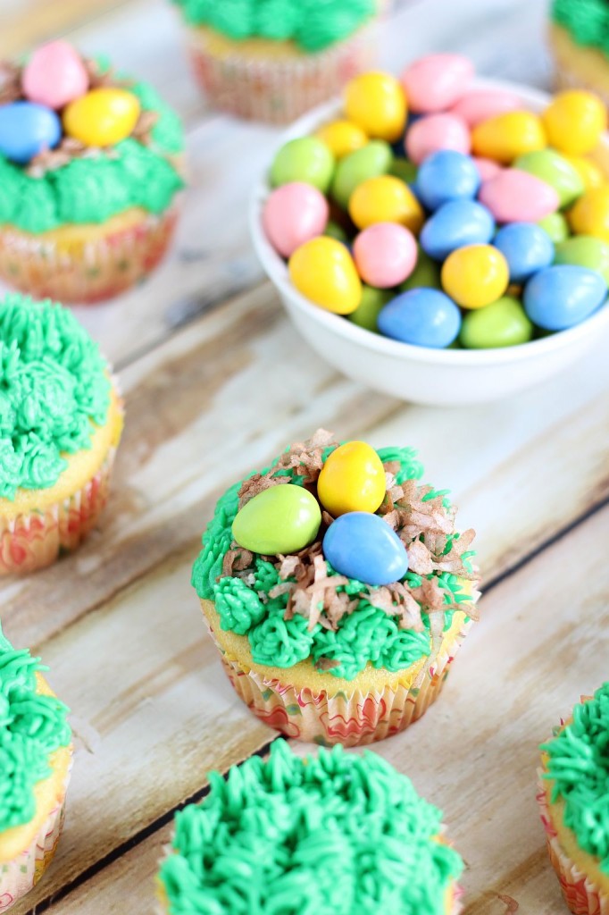 birds egg nest cupcakes 6