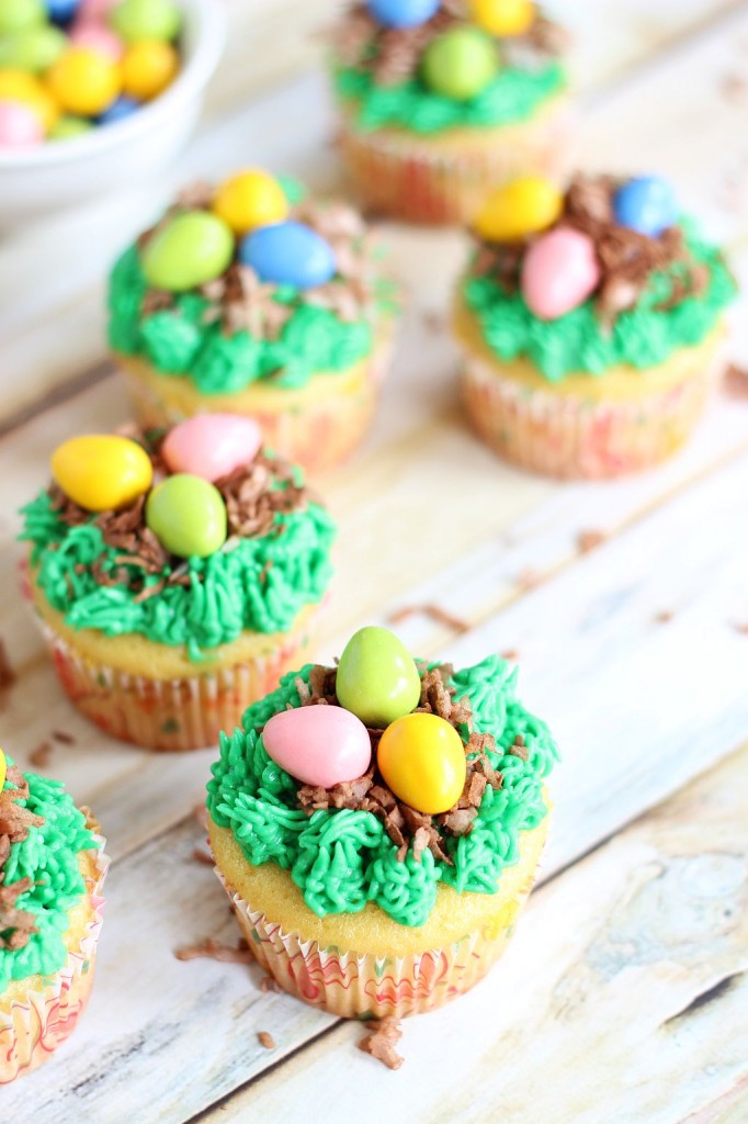 birds egg nest cupcakes 9