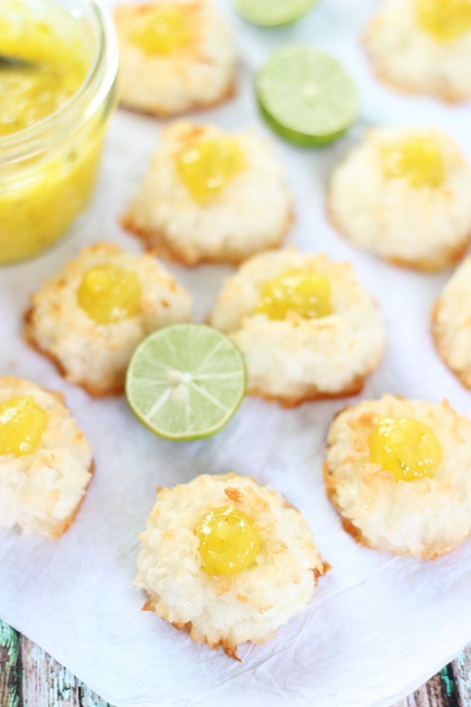 key lime curd macaroon thumbprints 11