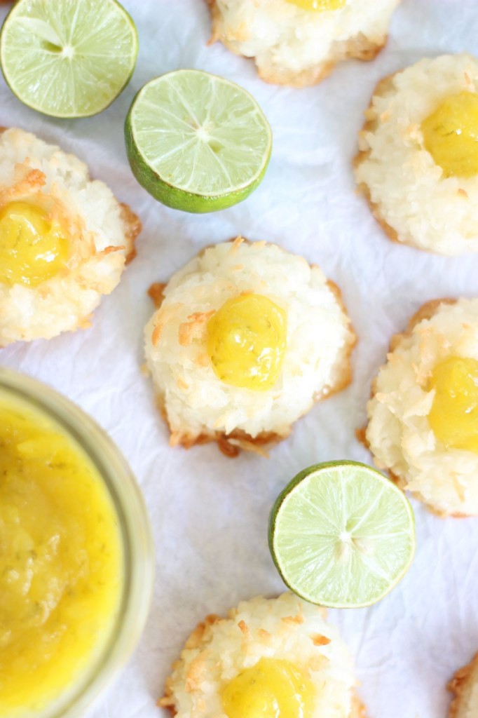 key lime curd macaroon thumbprints 8