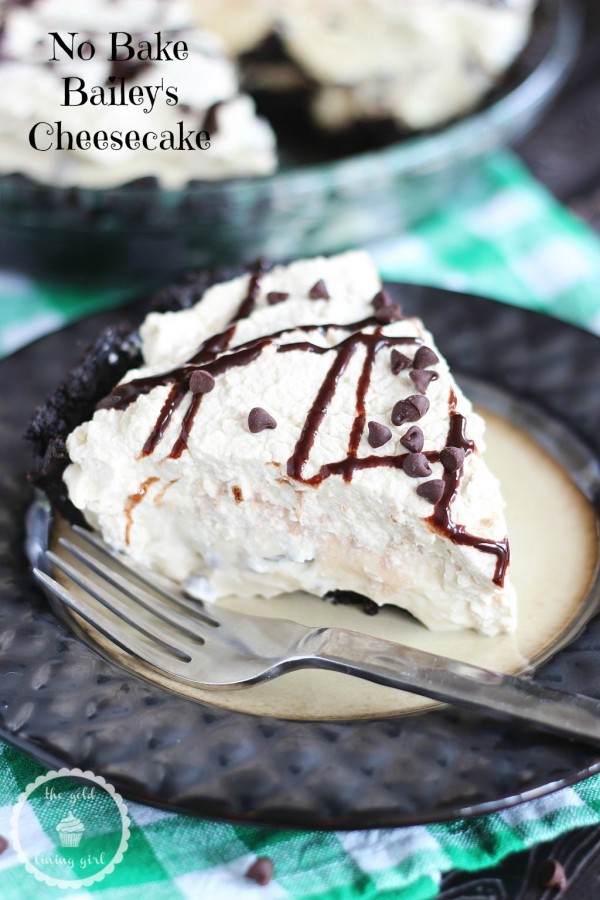 No-Bake Bailey's Irish Cream Cheesecake