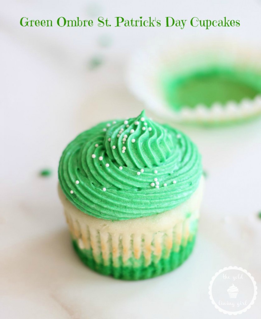 st. patrick's day cupcakes green ombre cupcakes 16 pin