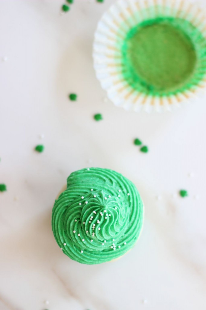 Green Ombre St. Patrick's Day Cupcakes