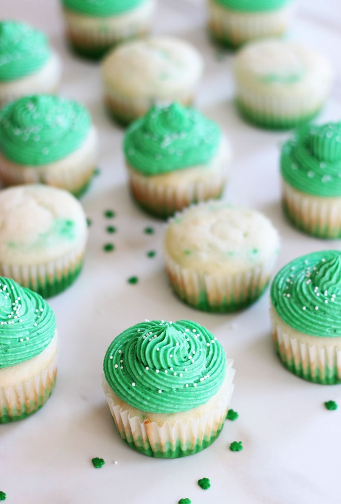 st. patrick's day cupcakes green ombre cupcakes 8