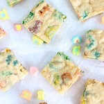 White Chocolate Lucky Charms Blondies