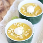 White Chocolate Key Lime Pots de Creme with Toasted Macadamia Nuts