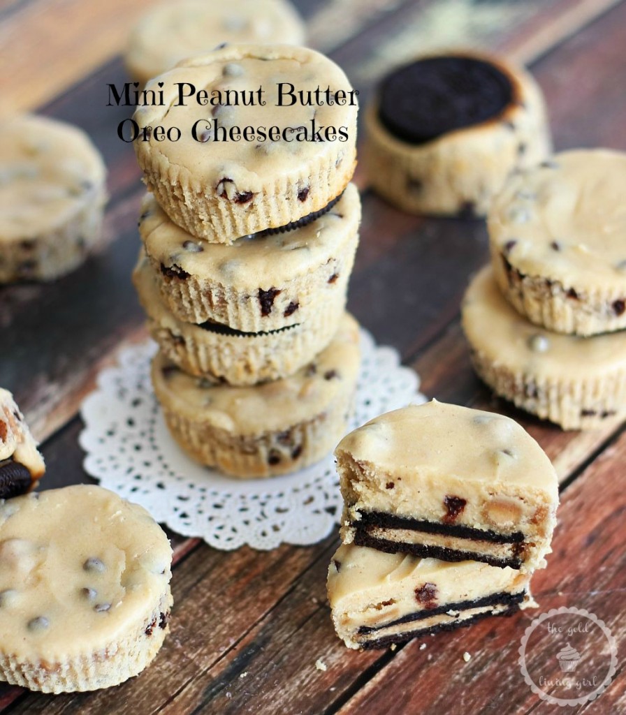 mini peanut butter oreo peanut butter cheesecakes 16 pin