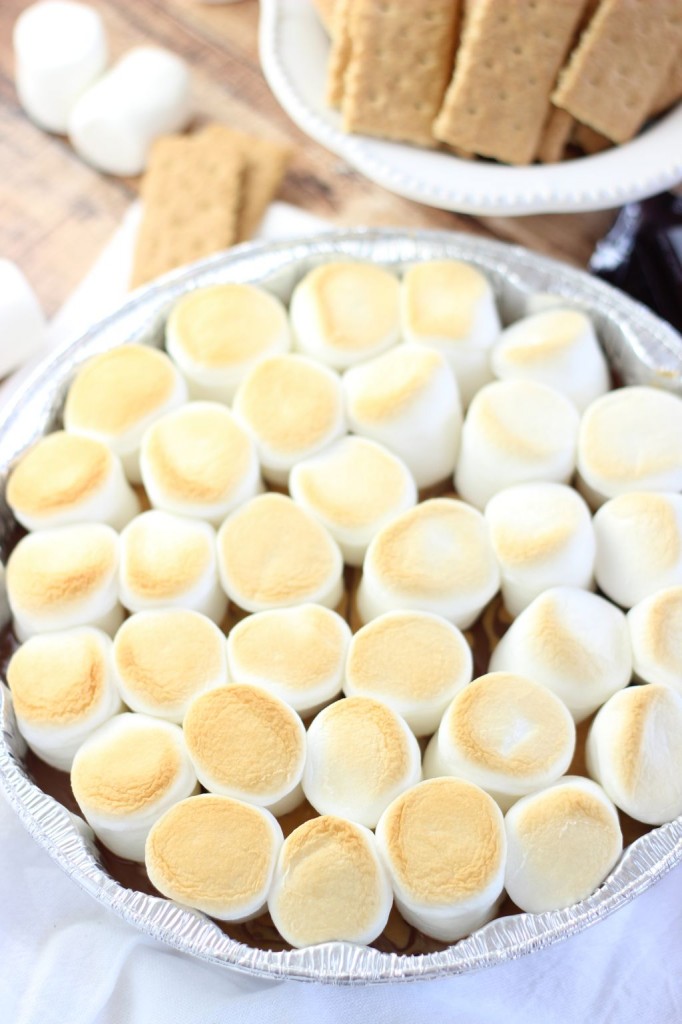 10 minute peanut butter s'mores dip 11