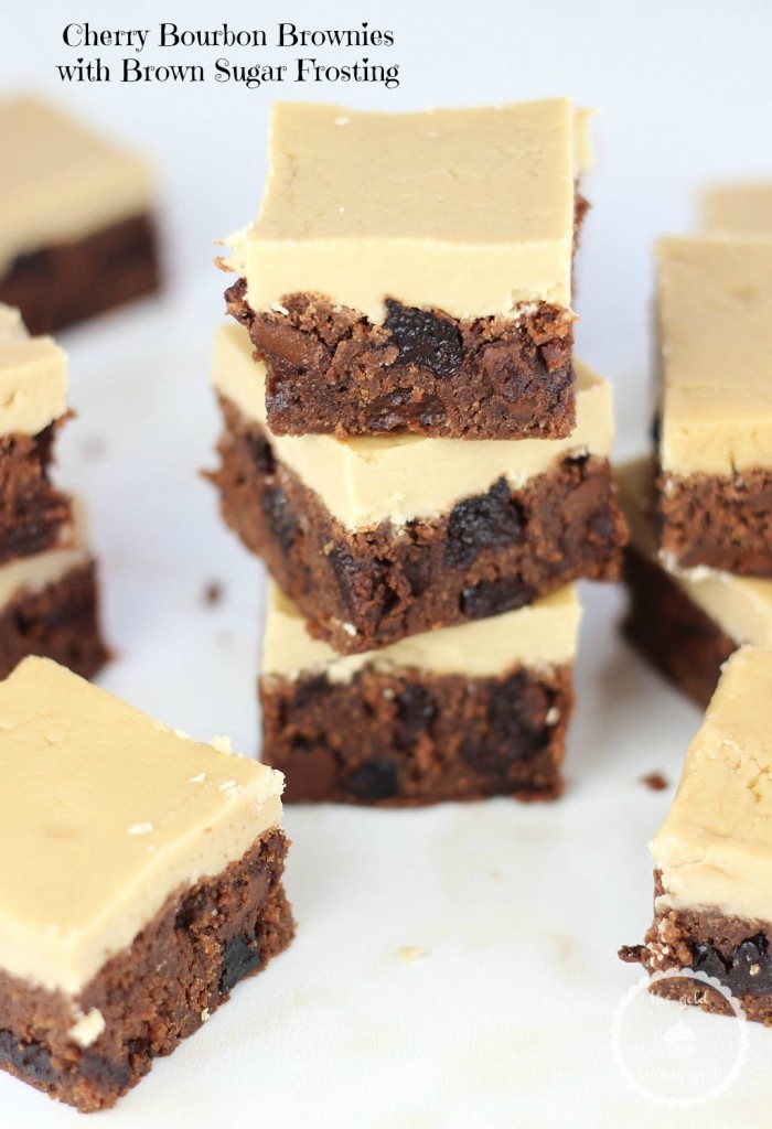 cherry bourbon brown butter brownies with brown sugar bourbon frosting 13 pin