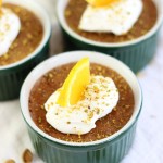 Chocolate Orange Pistachio Pots de Creme