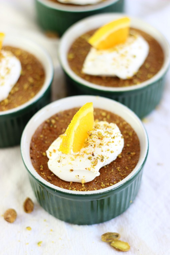 chocolate orange pistachio pots de creme 7