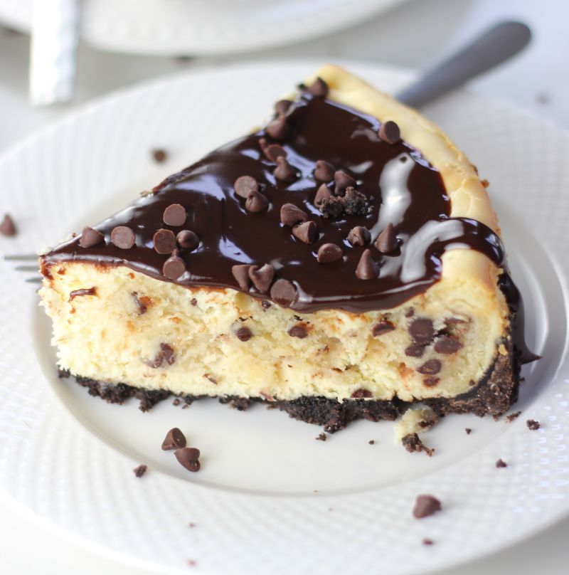 chocolate chip cookie dough cheesecake 9