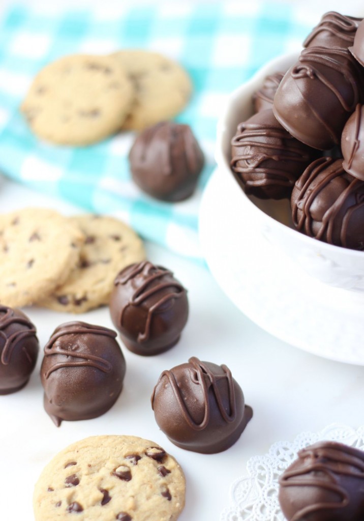 chocolate chip cookie dough truffles 13