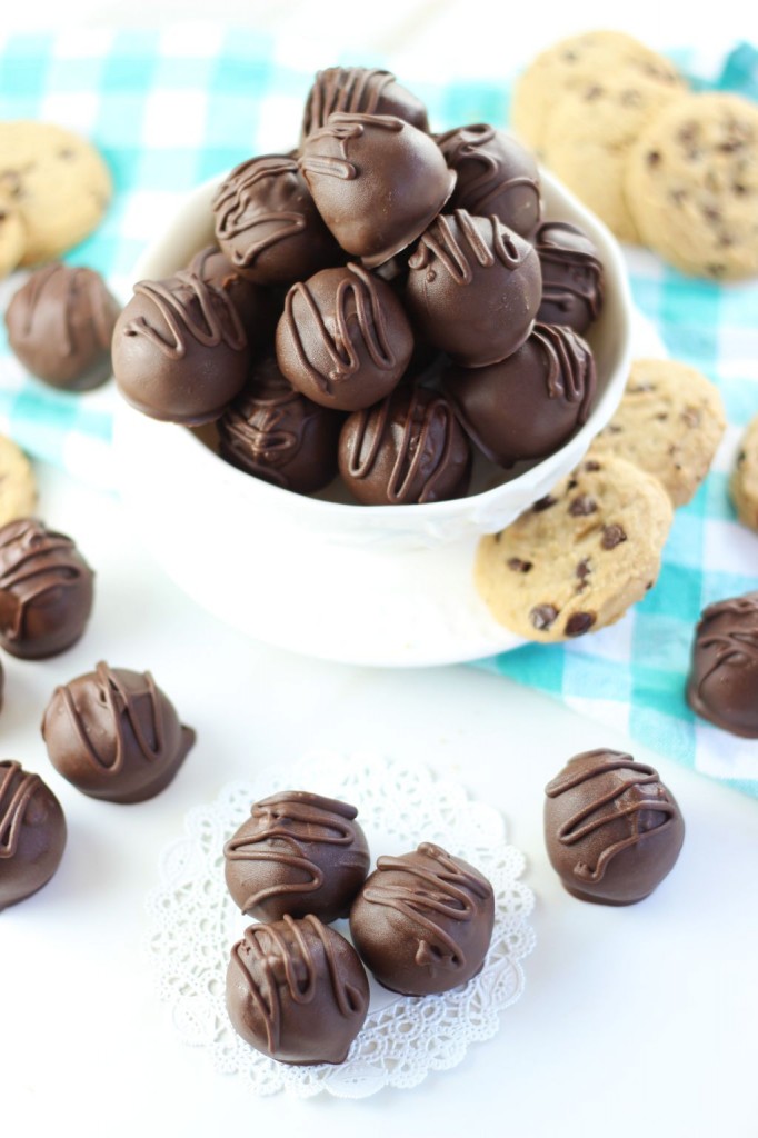 chocolate chip cookie dough truffles 2