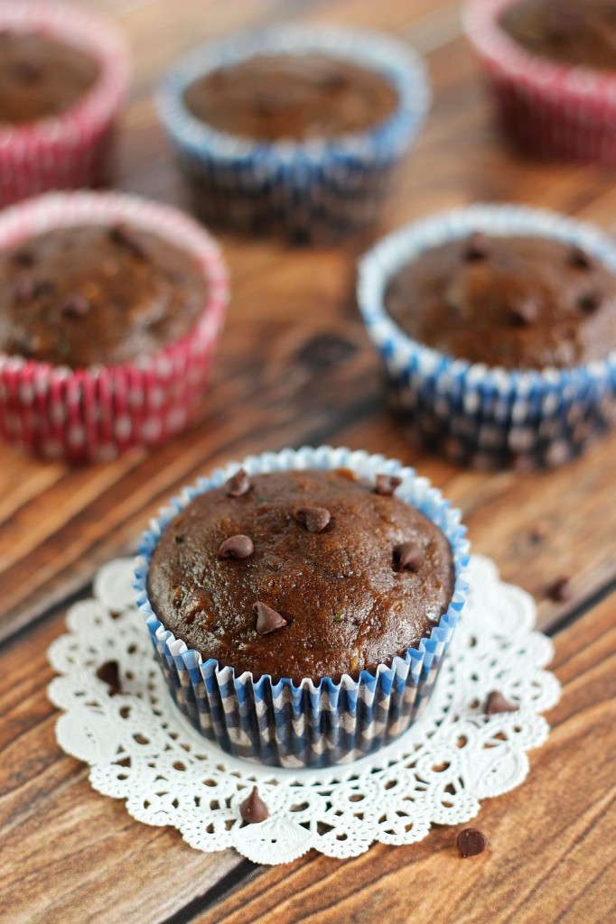 chocolate zucchini muffins 8