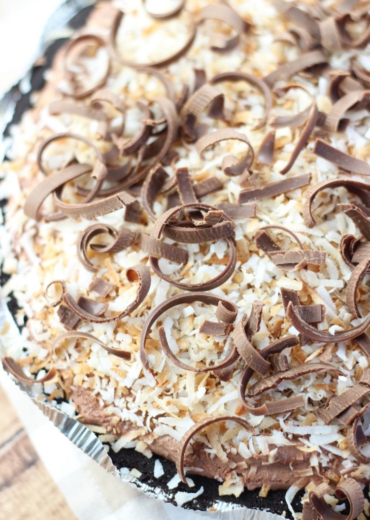 no bake chocolate coconut cream pie 1